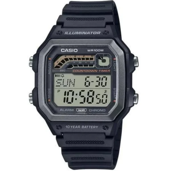 Casio Hombre - Deportivo con Temporizador Digital WS1600H-1AV